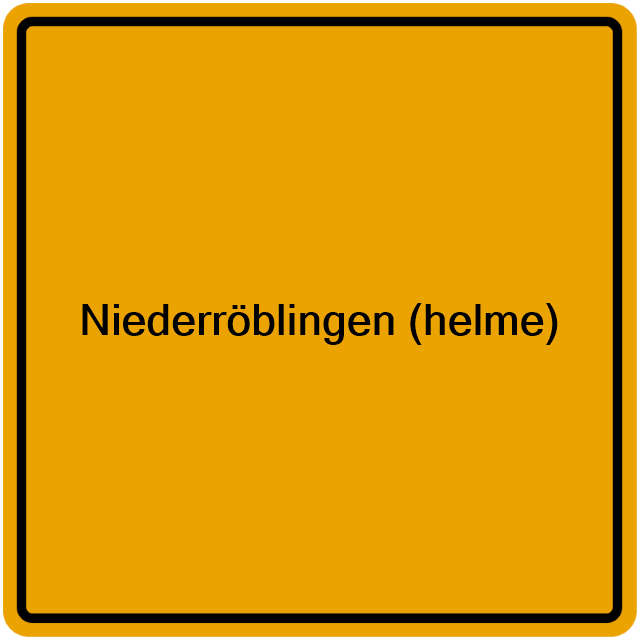 Einwohnermeldeamt24 Niederröblingen (helme)